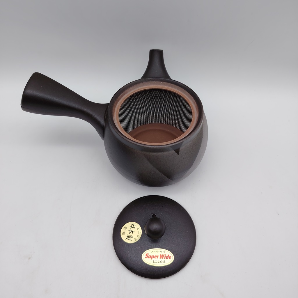 Kyusu nera con decorazione geometrica - 310ml - immagine 7