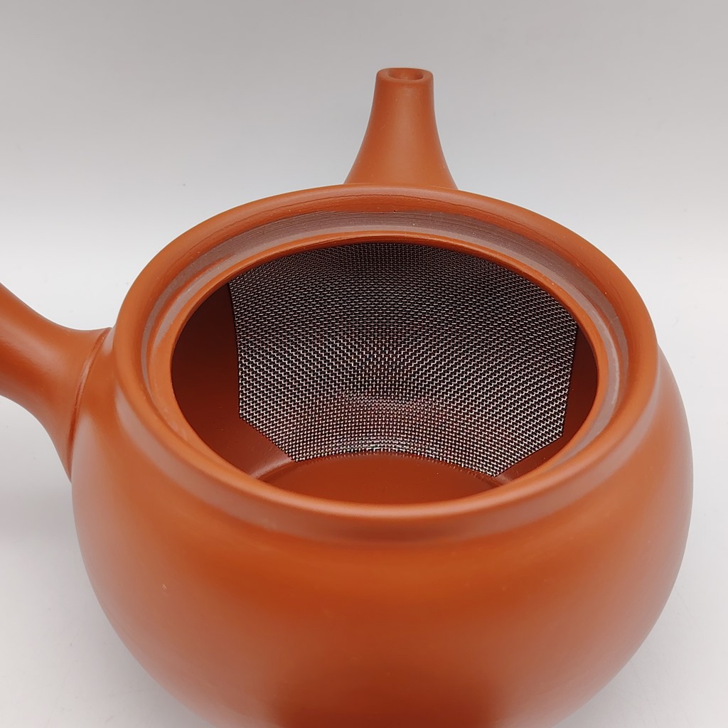 Kyusu tonda in ceramica rossa - 360ml - immagine 7