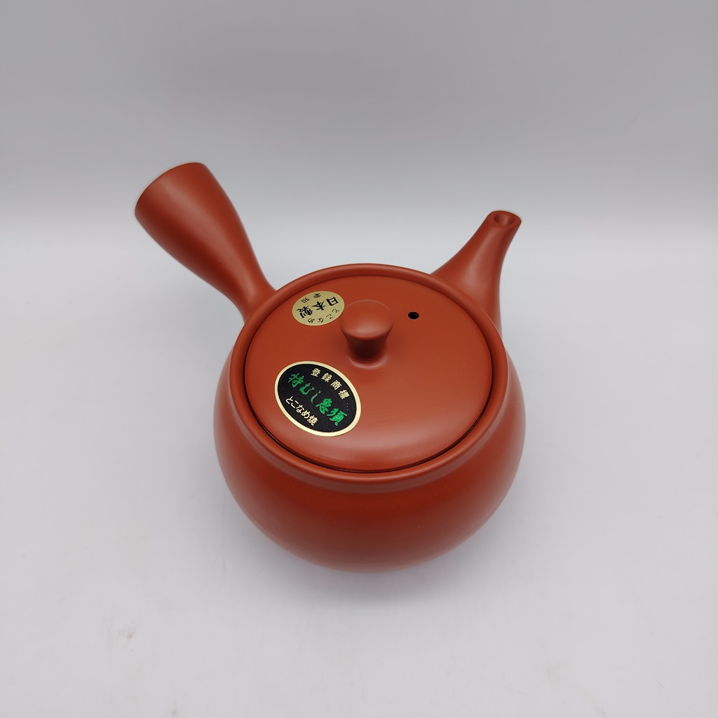 Kyusu tonda in ceramica rossa - 360ml - immagine 2
