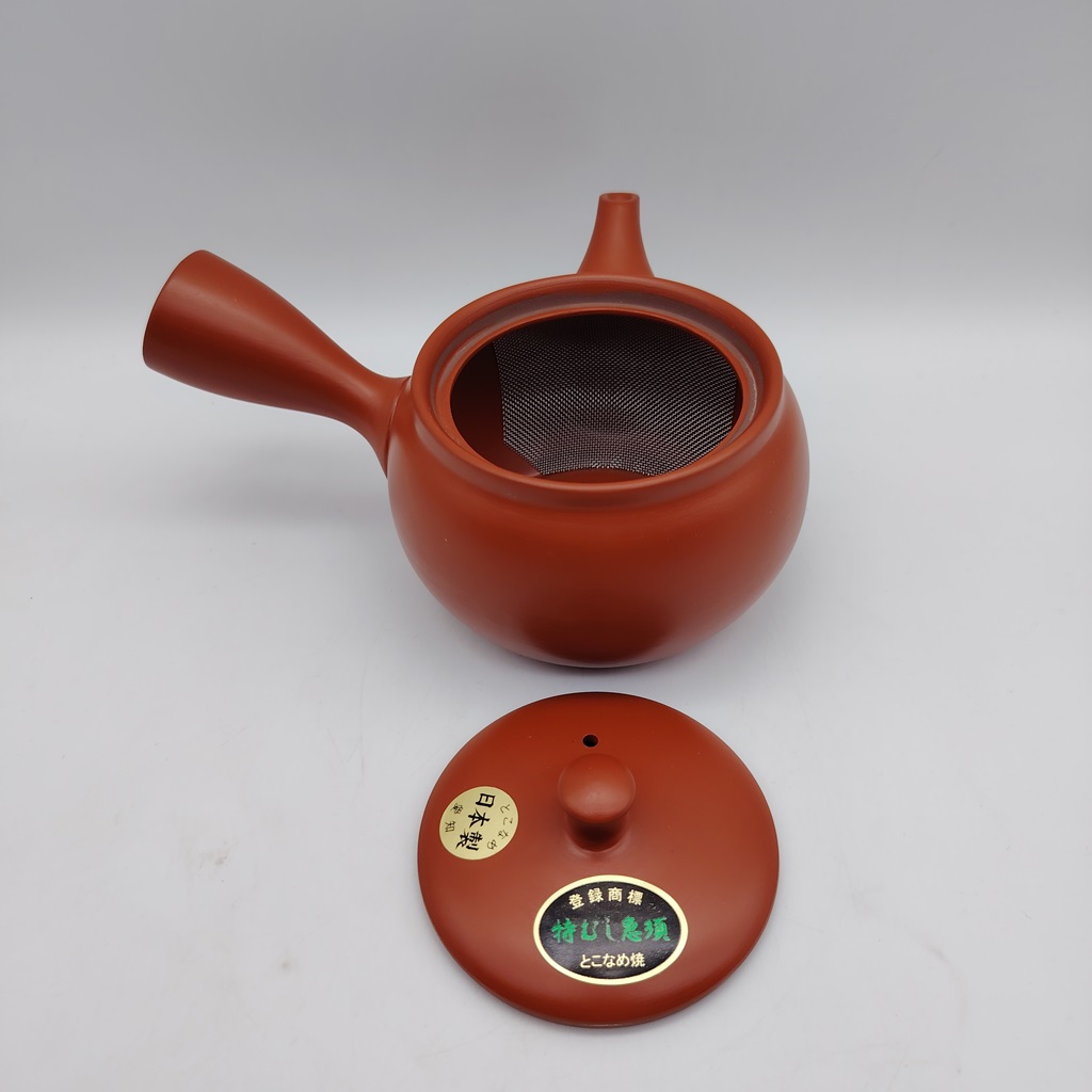 Kyusu tonda in ceramica rossa - 360ml - immagine 6