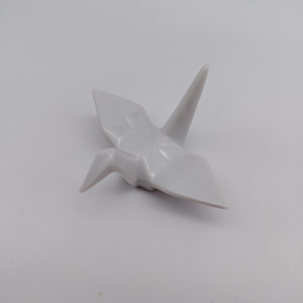 Poggiabacchette "Gru Origami" bianco - immagine 3