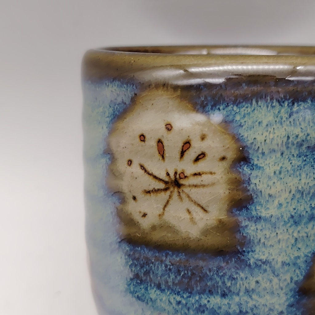 Tazza da tè - Azzurra con fiori di pruno - immagine 2