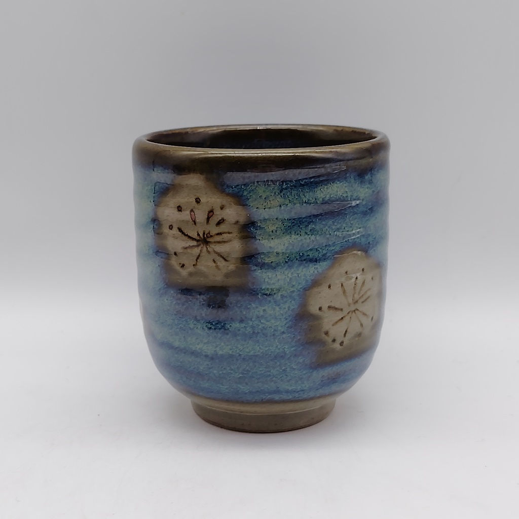 Tazza da tè - Azzurra con fiori di pruno - immagine 4