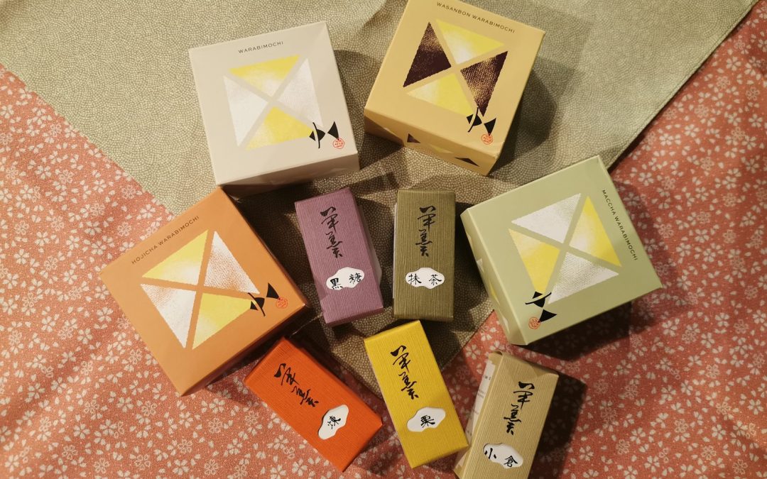 Warabi mochi, yokan e mini dango da Kyoto
