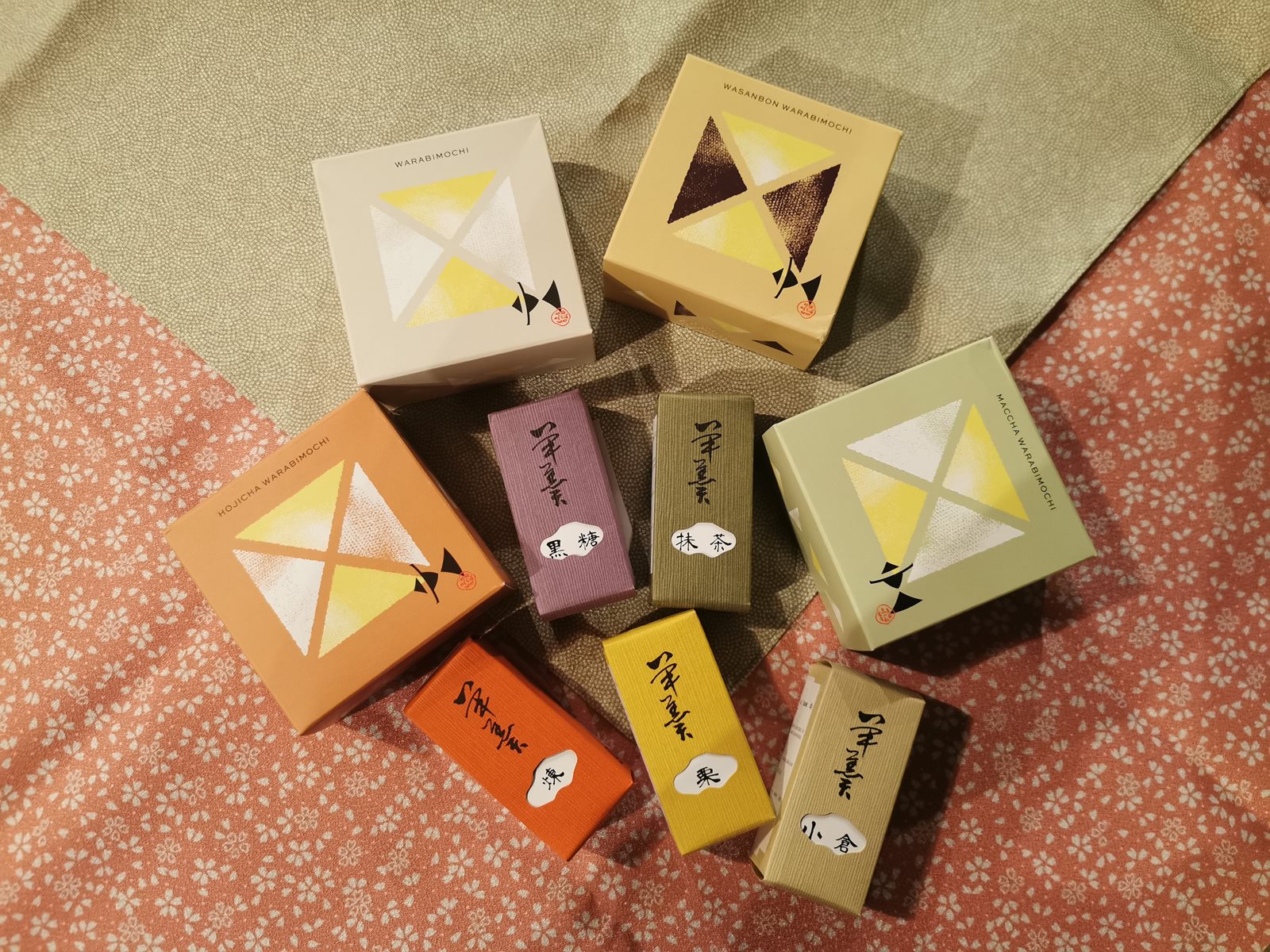 Warabi mochi, yokan e mini dango da Kyoto