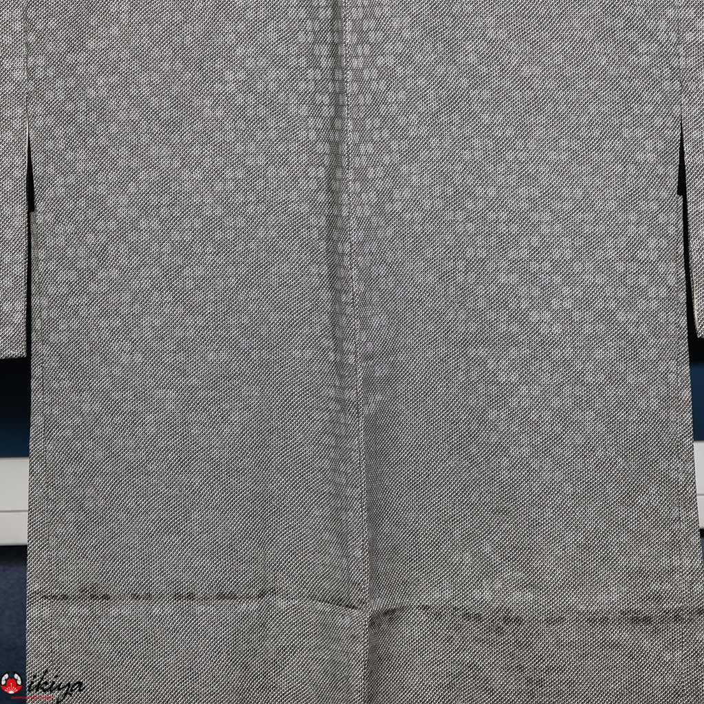 Women's gray silk haori with small floral pattern (Copia) (Copia) (Copia) (Copia) - Image 4