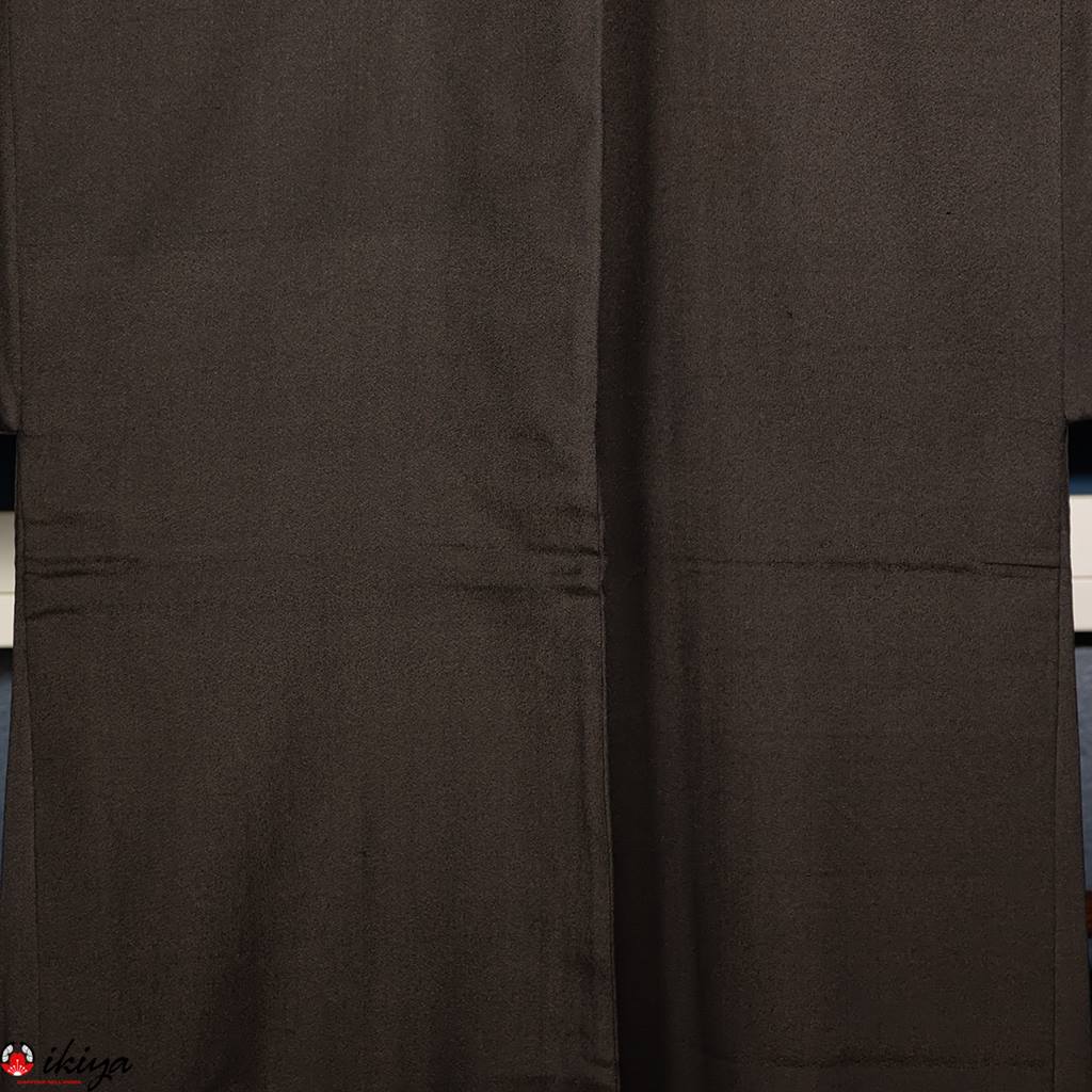 Haori da uomo vintage in seta nera